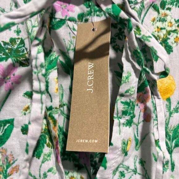 NWT J.Crew Women's Popover Tunic Dress Multicolor Small Winter Garden Floral - Picture 9 of 15